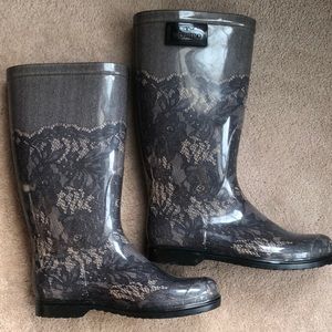 Valentino lace rain boots